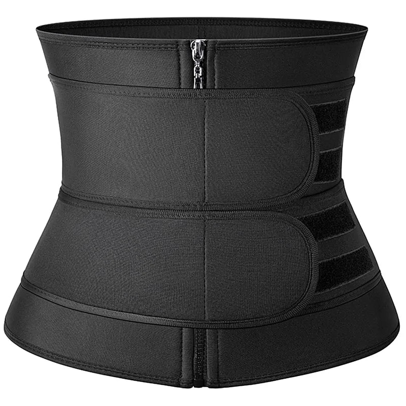 Double Flap Zipper Corset Waist Trainer