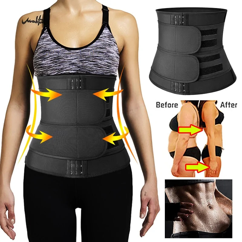 Double Flap Zipper Corset Waist Trainer