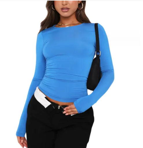 Women's Slim Fit Long-Sleeve Pullover