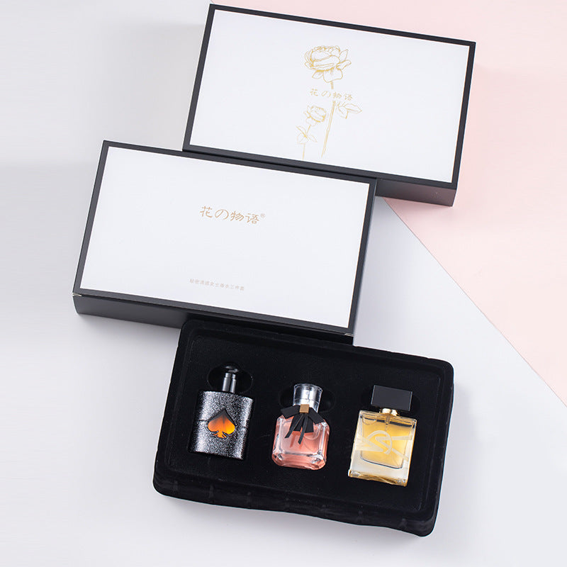 Women's Perfume Set Black Opium Three-Piece Set Men's Perfume Gift Box