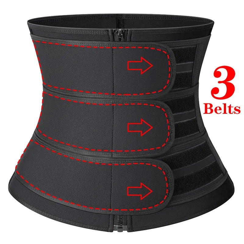 Double Flap Zipper Corset Waist Trainer