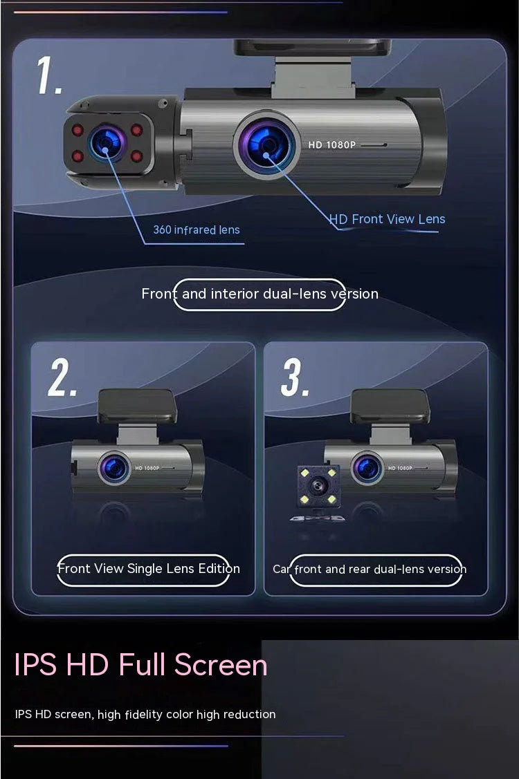 Dual-lens HD 316-inch Driving Recorder