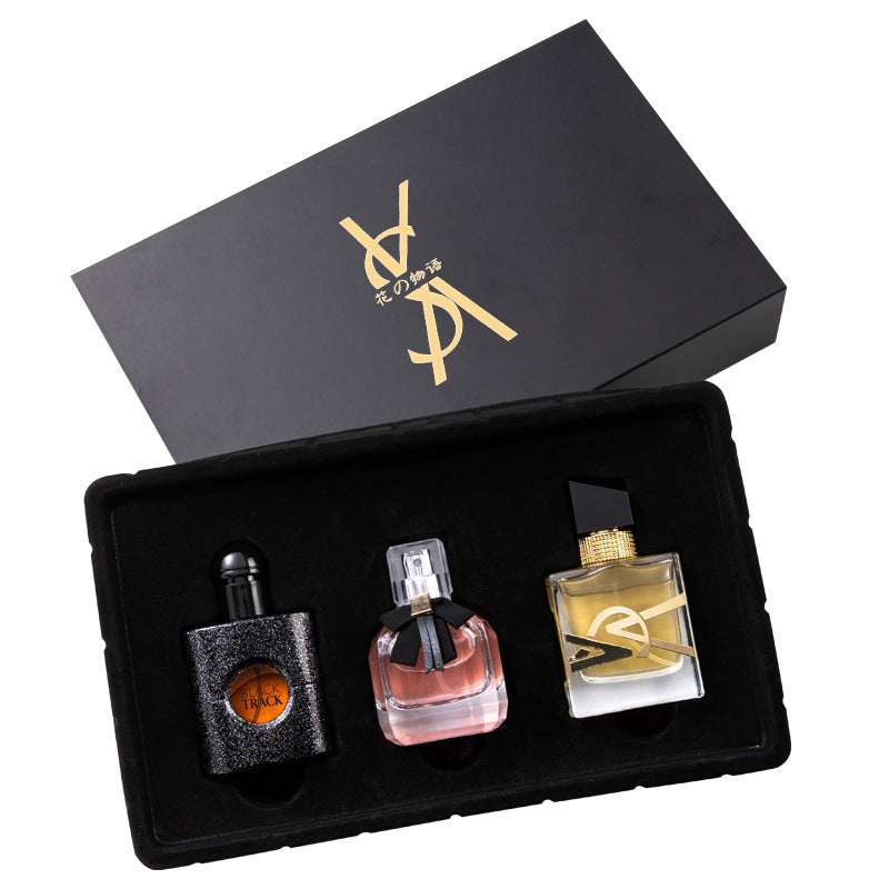 Women's Perfume Set Black Opium Three-Piece Set Men's Perfume Gift Box